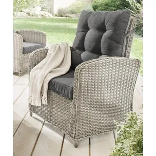 Destiny Gartensessel MERANO 67x74x99 cm, Rückenlehne verstellbar, vintage weiß