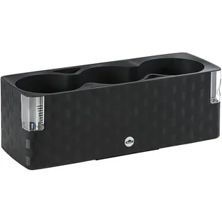 Dehner Kunststoff-Kasten Mona Trio, ca. B40/H14/T14 cm, dunkelgrau