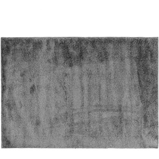 douceur d'intérieur Tango rechteckiger Teppich (120 x 170 cm), Grau, Shaggy, einfarbig