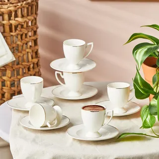 KARACA Kaffeetasse 0,085 l Weiß 6