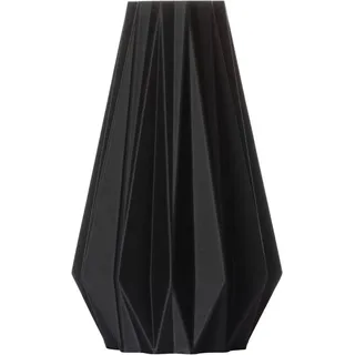 3D Vase Dekovase Agneta S 16cm Nachhaltige Blumenvase für Schnitt-/ Trockenblumen, Deko Vase schwarz