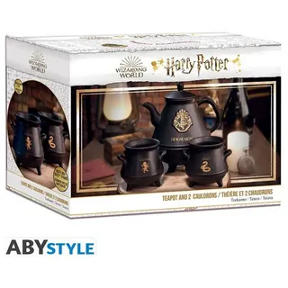 abysse corp sas Harry Potter Teekanne mit Hogwarts-Kessel-Set