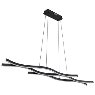 GLOBO Geronimo 1-flg. LED 18 cm rund schwarz