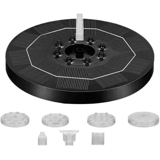 Solarpumpe Für Vogeltränke Und Springbrunnen – Automatischer, Hocheffizienter Betrieb, Helle Und Einstellbare Beleuchtung  Solarbetriebener Springbrunnen Für Terrasse, Balkon Und Garten