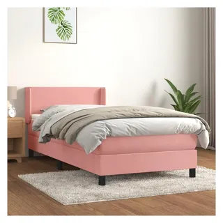 vidaXL Boxspringbett 140 x 190 cm Rosa