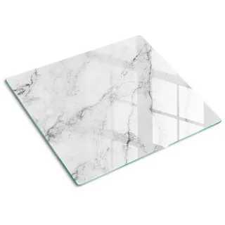 Tulup Schneidebrett Marmor 1-tlg. 60 x 52 cm Weiß