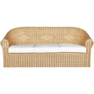 Beliani Livade 3-Sitzer Loungesofa weiß