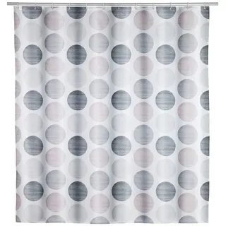 Wenko Duschvorhang Pastell Dots 180 x 200 cm mehrfarbig