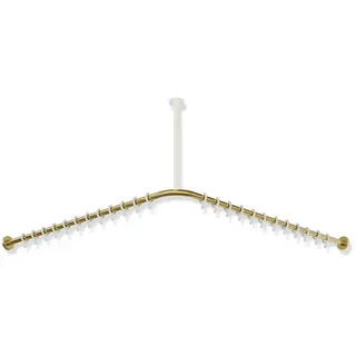 HEWI System 900 Vorhangstange für Duschwanne 1200 x 1200 mm - gold gebürstet