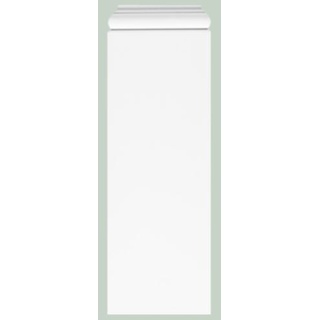 Casa Padrino Barock Wanddeko Sockel Weiß 18,5 x 4,1 x H. 54,1 cm - Deko Zierelement Säulenfuß
