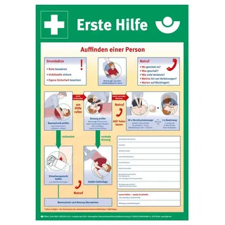 WM-Teamsport Erste-Hilfe-Koffer Aushang "Erste Hilfe" BGI/GUV neue Fassung (Format: 29cm x 41cm)