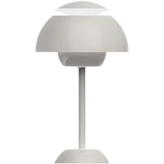 FOGARI Tischlampe Dimmbar, Flowerpot Lampe,LED Akku Tischlampe Kabellos, Dimmbare Touch-Pilz Lampe,mit 3 Farbtemperatur, USB-Aufladbare Tischlampe für Schlafzimmer, Schreibtisch (Grau)