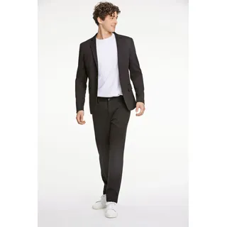Anzug LINDBERGH, Herren, Gr. 50, N-Gr, schwarz, Obermaterial: 75% Polyester, 22% Viskose, 3% Elasthan. Futter: 100% Polyester, casual, regular fit, Anzüge, mit modernem Schnitt