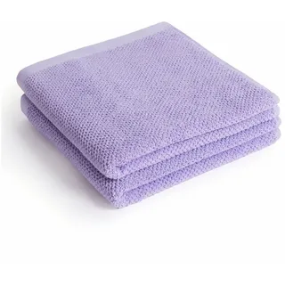 herzbach home Spa Kollektion Handtuchset 50 x 100 cm lila 2 St.
