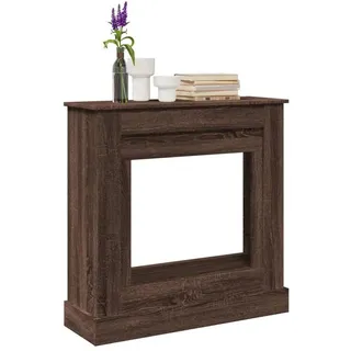 vidaXL Kaminumrandung 90 x 30 x 90 cm Braun/Eichen-Optik