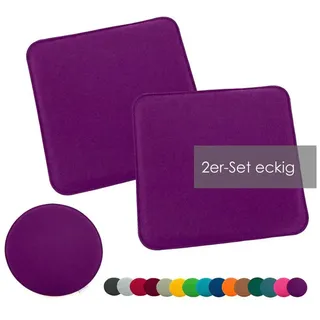 heimtexland Sitzkissen 35 x 35 cm lila 2 St.