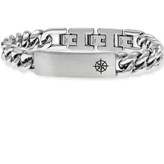 Save Brave SBB-BARNEY Herren Armband silber Edelstahl