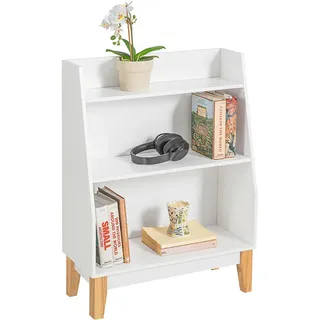 SoBuy Kinderregal KMB47 60 x 80 x 25 cm Kiefer massiv weiß