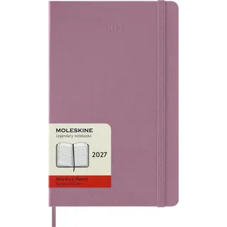 Moleskine Tageskalender 12 Monate Large A5 1 Tag/Seite majestätisch Pink 2027