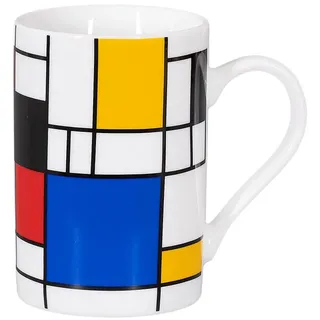 tea4chill Könitz Kaffeetasse Mondrian Small Fragments. Teetasse 240ml, Porzellan. Design modern, bunt