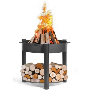 CookKing Feuerschale Feuerschale hoch 80 cm Feuerstelle, Feuerkorb, (Feuerschale hoch "MONTANA" 80 cm, Feuerschale hoch "MONTANA" 80 cm) schwarz