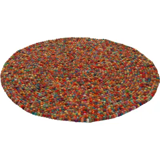 THEKO Felty 2.2 Wollteppich Ø 120 cm Mehrfarbig
