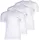 T-Shirt mit Label-Print im 3er-Pack Weiss M