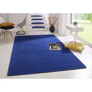 HANSE HOME Fancy Kurzflorteppich 80 x 150 cm blau