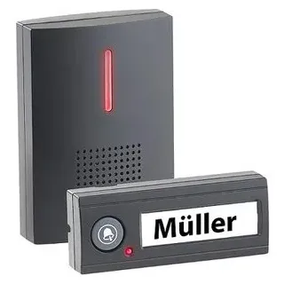 CASAcontrol Funk-Türklingel Licht- & Ton-Signal 100 m Schwarz