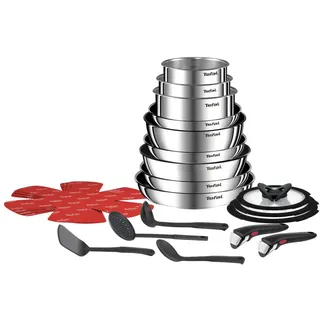 Tefal Ingenio Emotion Topf-Set 22-tlg. 9 x Pfanne + 3 x Deckel + 2 x Griffe + 4 x Trenner + 4 x Spatel