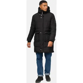 Wintermantel STONE HARBOUR "Beviis", Herren, Gr. XXL (56), schwarz, Obermaterial: 100% Polyester. Futter: 100% Polyester. Wattierung: 100% Polyester. Ärmelfutter: 100% Polyester, gerade ca. Mitte Oberschenkel, hoch geschlossener Ausschnitt, Ärmel ohne Ärmelschlitz Rippstrickbündchen, Mäntel Wintermantel, Warmer Winter Steppmantel mit coolen Details