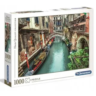 Clementoni 39458 Kanal in Venedig – Puzzle 1000 Teile ab 9 Jahren, buntes Erwachsenenpuzzle mit kräftigen Farben, Geschicklichkeitsspiel für die ganze Familie, schöne Geschenkidee