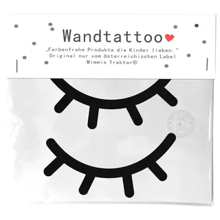 WANDTATTOO Wimpern 47 cm (20 cm) SCHWARZ