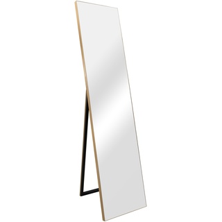 [en.casa] Standspiegel Barletta 150x35 cm neigbar Gold