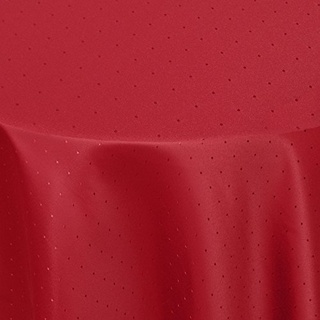Punkte Muster Optik Tischdecke Größe, Form und Farbe wählbar Oval 160 x 320 cm Rot Damast Tafeldecke Pflegeleicht
