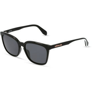 Adidas Originals OR0061 Unisex-Sonnenbrille Vollrand Eckig Kunststoff-Gestell, schwarz