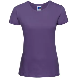 Russell Ladies Slim T Damen T-Shirt Slim-fit länger geschnitten R-155F-0, purple, XL