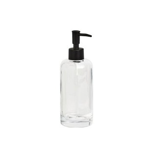 Seifenspender Clear transparent Glas B/H/L: ca. 7x20x7 cm