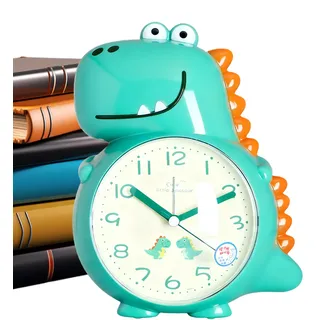 Wecker für Kinder – Premium-Cartoon-Lautsprecher-Design-System, fortschrittliche Tier-Sing-Talk-Technologie, professioneller Morgen-Up-Mechanismus, lustige Schlafzimmer-Uhren für Kinder von 3–12