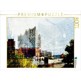 CALVENDO Puzzle CALVENDO Puzzle Hamburg ist um ein Wahrzeichen reicher 1000 Teile Puzz, 1000 Puzzleteile