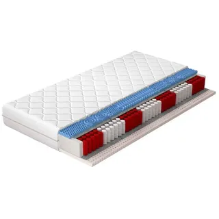 nabbi Doppelseitig Taschenmatratze Amateo 80 80x200 cm - Weiß