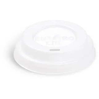 Domdeckel (CPLA) weiß für Becher Ø80mm [100 St.]