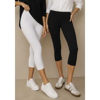 TAMARIS Caprileggings wadenlang Schwarz 34