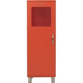 Tenzo Malibu Halbvitrine Metall/Holzwerkstoff 50x41x143 cm - Silber