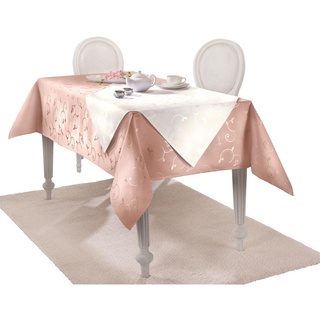 Tischdecke DOHLE&MENK Tischdecken Gr. B/L: 80 cm x 80 cm, eckig, beige (ecru) Tischdecken Tischwäsche