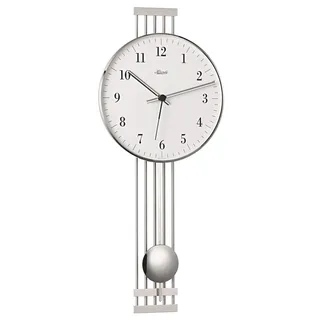 Moderne Wanduhr mit Funkwerk, Funkuhr, batteriebetrieben Hermle -Highbury II- 70981-000871