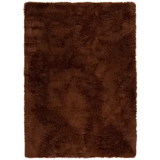 Pergamon Hochflor, Dunkelbraun, Textil, 60x90 cm, Teppiche & Böden, Teppiche, Hochflorteppiche & Shaggys