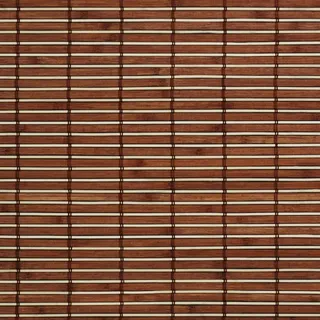 Easy-Shadow Bambusrollo Raffrollo mit Seitenzug 140 x 170 cm / 140x170 cm in der Farbe braun - Holzrollo für Tür und Fenster - Bedienseite rechts
