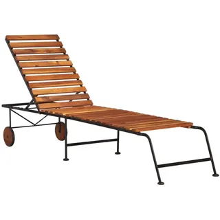 vidaXL Sonnenliege 215 x 50 x 98 cm braun