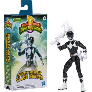Power Rangers Mighty Morphin Black Ranger Figur, 15 cm